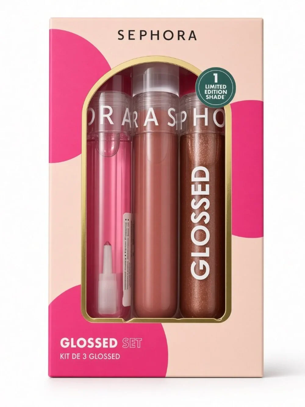Sephora Collection Glossed Lip Gloss Set 3-Pc Boss Busy Iconic New